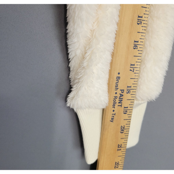 New Sonoma Sherpa Cozy Soft Sweater Womens XXL Faux Fur Fleece Zip Ivory - Picture 9 of 13